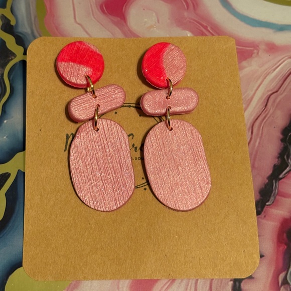 Small Batch Handmade Polymer Clay Earrings - Picture 9 of 12